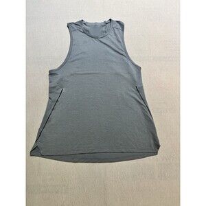 Lululemon Tank Top Mens Size M/L Gray Athletic Sleeveless Training Performance